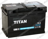 Аккумулятор Titan Classic 75 Ач о/п 6СТ-75.0 VL