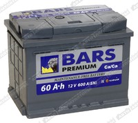 Легковой аккумулятор BARS 6СТ-60.0 VL Premium