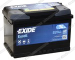 Легковой аккумулятор Exide Excel EB740