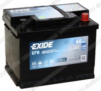 Легковой аккумулятор Exide Start-Stop EFB EL600