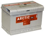 Легковой аккумулятор Titan Arctic Silver 6СТ-75.0 VL